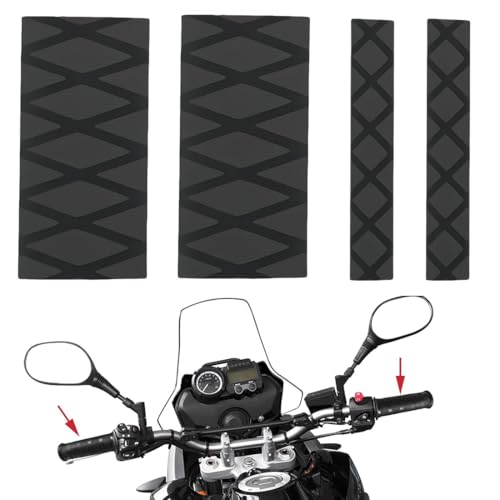 VURYAPI 4 Pezzi Coprimanopole Moto R1200GS R1250GS F850GS F800GS Copertura Universale Termorestringente per manopole originali e comandi riscaldati