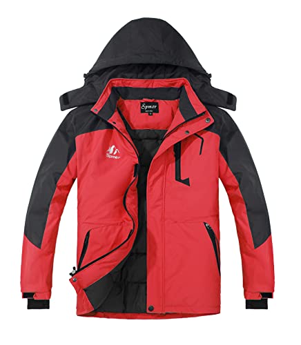 Image of Women's Waterproof Ski Jacket Hooded Snowboard Coat Warm Winter Snow Jackets