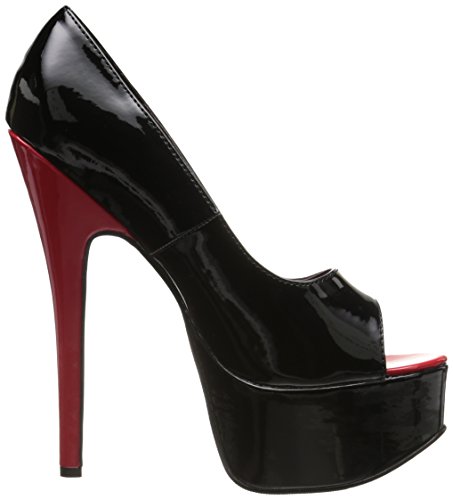 Ellie Shoes Women's 652-Bonnie Platform Pump, Black/Red, 14 M US - Image 6