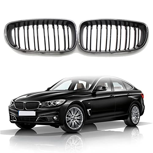 Double Ligne M Style Calandre Avant Noir Brillant pour BMW Série 3 GT F34 2013-2020