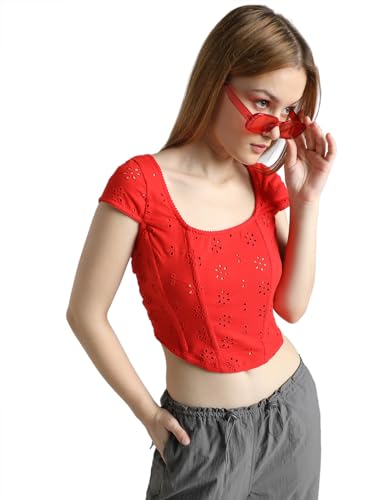 Image of ONLY Womens Cotton Slim T-Shirt