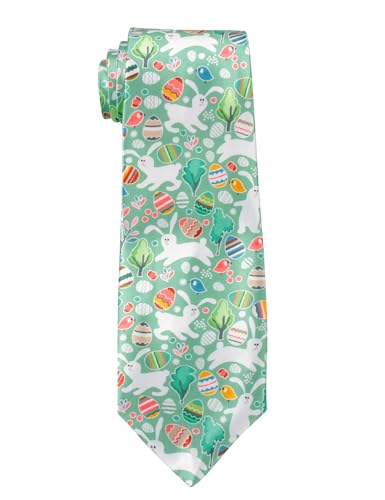 Image of Alizeal Mens 3.15'' Gradient Novelty Pattern Tie Set with Pocket Square Casual Color Tie Set