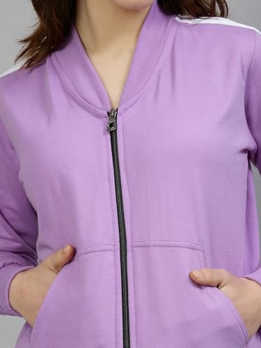 Image of UZARUS Women Cotton Full Zipper Sweatshirt Fleece Jacket for Winter