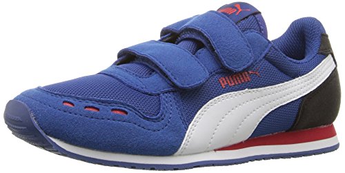 Image of Puma Unisex Cabana Racer Mesh V PS Casual Athletic Sneaker (Little Kid /Big Kid), True Blue /Puma White, 3.5 M US Big Kid