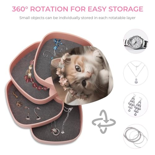 Coffret à bijoux chat haut de gamme pour bracelets et bagues
