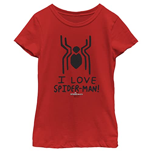 Marvel Girls Way Home I Love Spider-Man Logo Tee