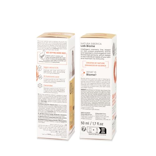 Natura Siberica Lab Biome Retinol Therapy Day Face Cream 50 ml, Orange, 50 ml (Pack of 1) - Image 3