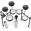 Alesis Nitro Max Kit Electric Drum Set with Quiet Mesh Pads, 10″ Dual Zone Snare, Bluetooth, 440+ Authentic Sounds, Drumeo, USB MIDI, Kick Pedal
