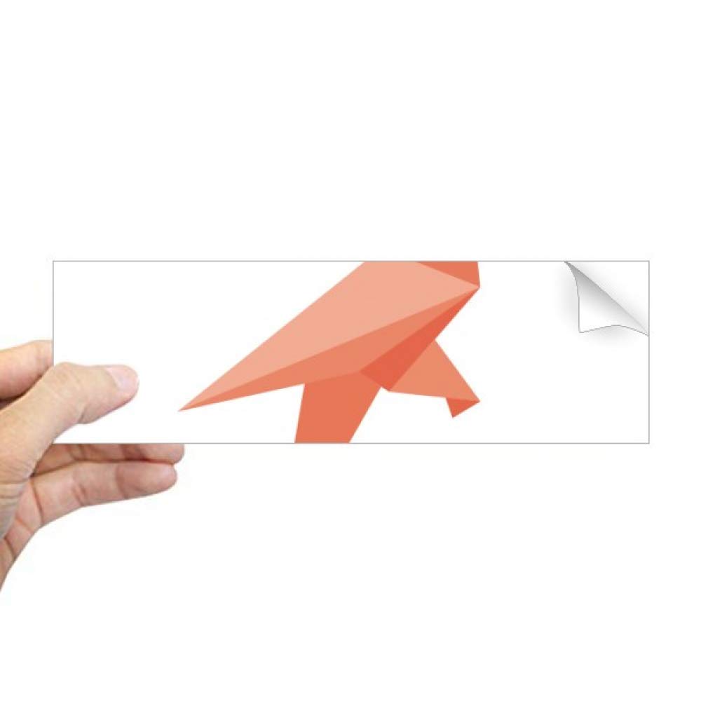 Sticker oiseau rouge origami pour fenêtre DIYthinker : égayez votre salon et tamisez la lumière