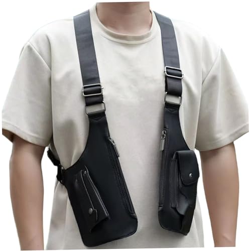 Comebachome Bolsa de Hombro Doble para axila, portátil, antirrobo, Ajustable, Multiusos, Oculta, para teléfono, para Fiestas Steampunk, Compras al Aire Libre, decoración