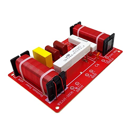 B Blesiya Placa divisora de frequência de alto-falante de 2 vias, 2 unidades Woofer e Tweeter 400 mó