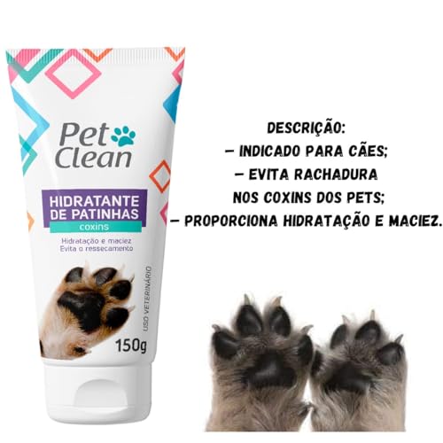 Pet Clean Kit Hidratação, Hidratante para Patas 150g, Focinho 60g e Termo Hidratante com FPS 90g par