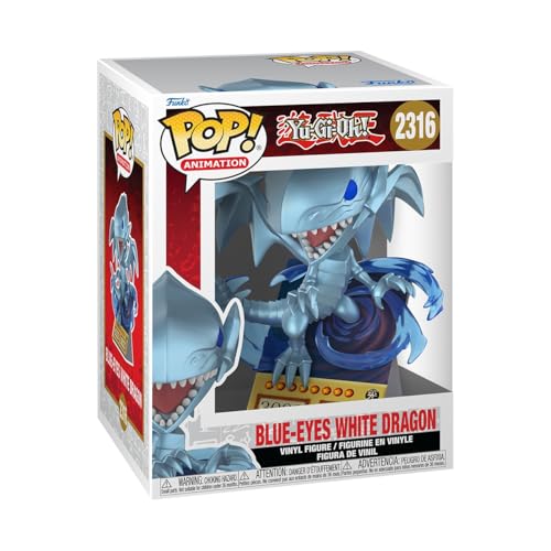 Funko POP! Premium: Yu-Gi-Oh! - Blue Eyes White Dragon - Card - Figura in vinile da collezione - Idea regalo - Prodotto ufficiale - Giocattoli per bambini e adulti