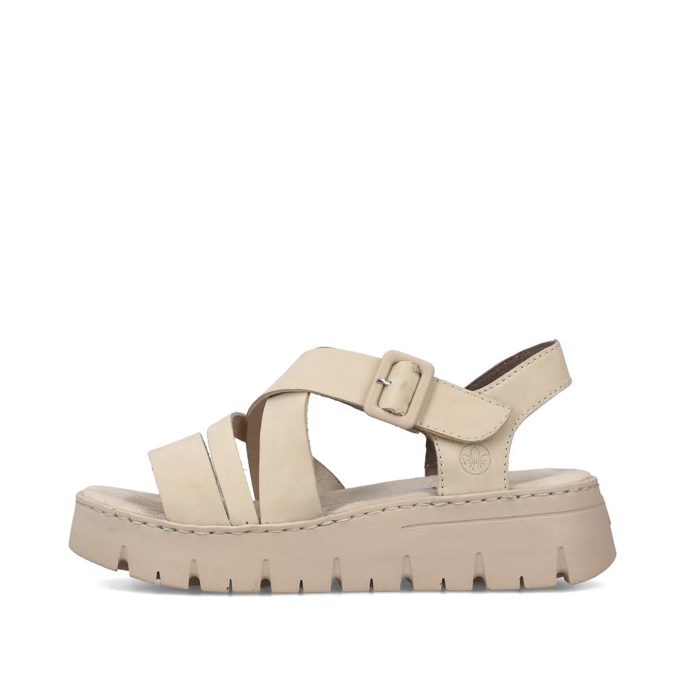 Rieker Damen Keilsandalen V1063, Frauen Sandalen