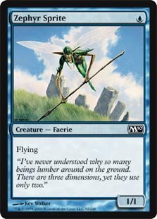 Magic The Gathering - Zephyr Sprite - Magic 2010