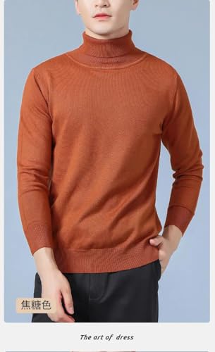 Men Cashmere Sweaters Soft Warm High Neck Knitted Pullover Sweaters3