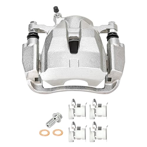 Image of Detroit Axle - Front 2pc Brake Calipers for Toyota Matrix Mirai RAV4 Scion tC Corolla iM Pontiac Vibe, 2 Disc Brake Calipers with Brackets Replacement