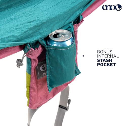 Image of ENO, Eagles Nest Outfitters DoubleNest Lightweight Camping Hammock, 1 to 2 Person, Special Edition Colors, ATC