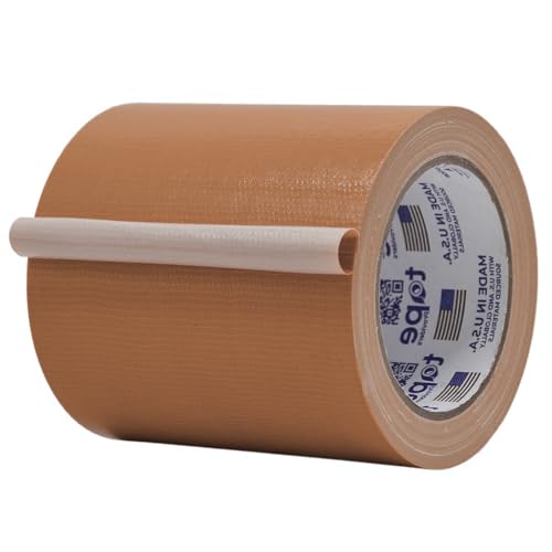 Image of MAT Duct Tape Tan (Beige) Industrial Grade, 5 inch x 60 ft. Waterproof, UV Resistant for Crafts, Home Improvement, Repairs, & Projects