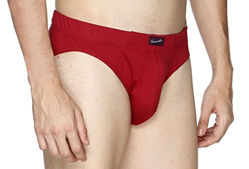 Image of Semantic Men's Solid Cotton Brief Underwear - Pack of 3