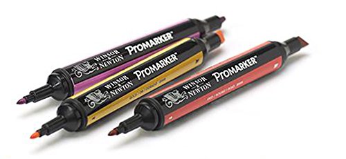 PROMARKER PENNARELLI DOPPIA PUNTA WINSOR&NEWTON LETRASET PANTONI (R424 - BURGUNDY