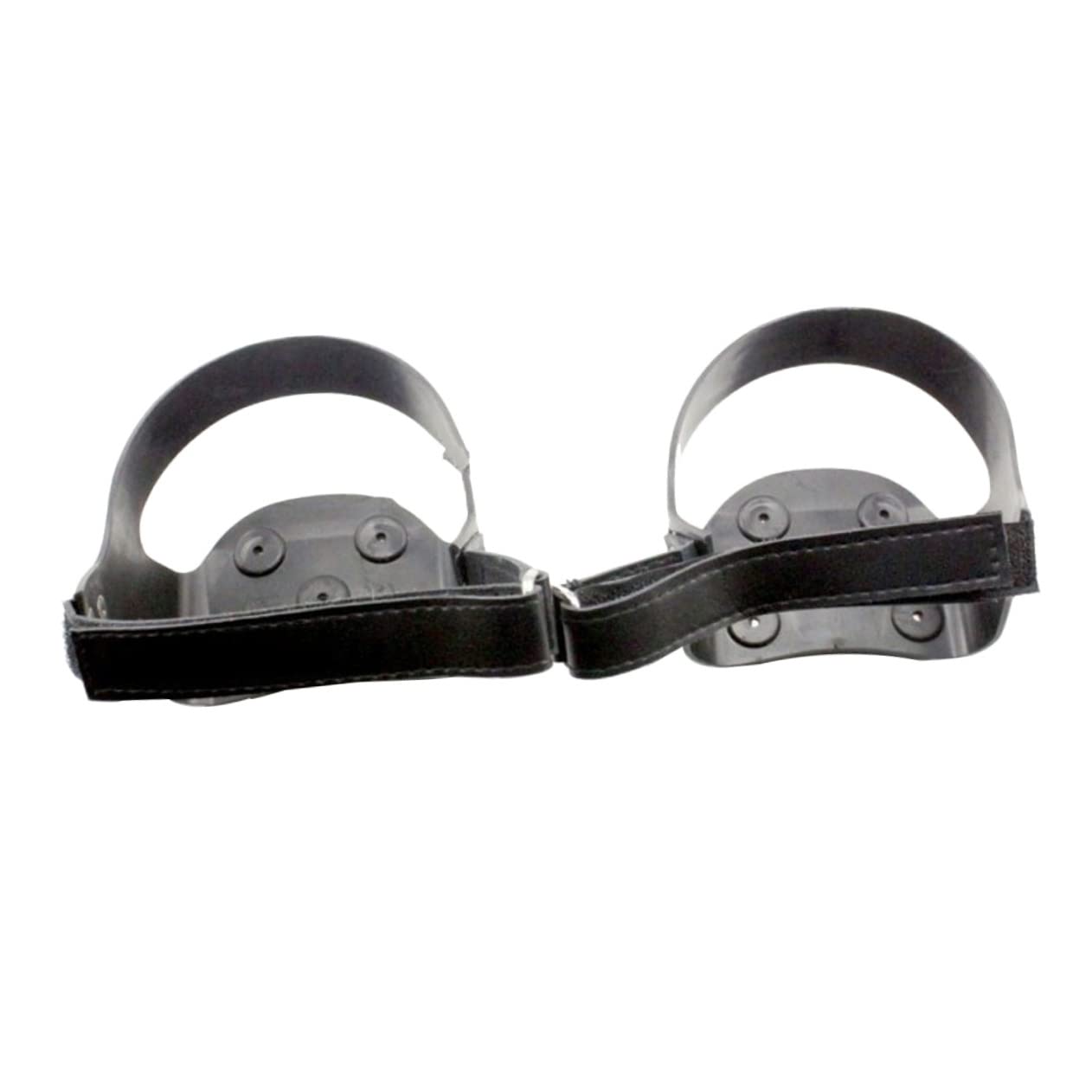 Gatuida Ramponcini in Silicone a 5 Denti per Scarpe da Trekking, Protezione Antiscivolo per Escursioni su Neve e Ghiaccio, Nero, per Pesca su Ghiaccio