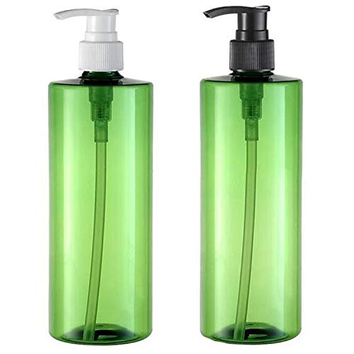 Yalbdopo 2 x 500 ml leere Nachfüllflaschen aus Kunststoff Cover