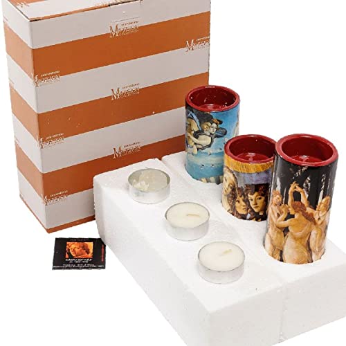 Parastone Botticelli Women Tealight Ceramic Candleholder Set TS03BO