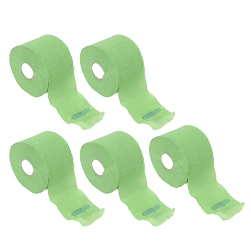Bandes de cou de barbier jetables en papier extensible auto-adhésif - 5