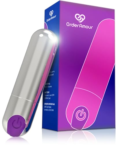 Mini Bullet Vibrator for Women Quiet Yet Powerful Personal Pleasure Waterproof Sex Toy with 10 Vibration Patterns - by Order Amour