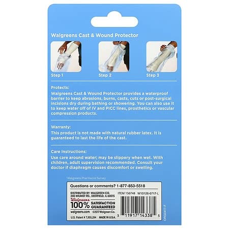 Walgreens, Reusable and Waterproof cast/Wound Protector, Adult arm - Thumbnail 2
