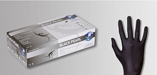 1000 Stk. Unigloves Black Pearl Nitril-Handschuhe SCHWARZ Gr.L Kosmetik
