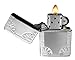 Zippo Carved Border Armor High Polish Chrome Lighter, Silver, 5 1/2 x 3 1/2cm