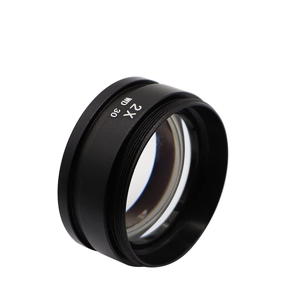 Microscopio WD165 WD30 0.5X 0.7X 2.0X 1X Microscopio Trinocular Barlow Lente de Objetivo Zoom Microscopio estéreo Cámara Lente de Objetivo Auxiliar(0.5X 2.0X)