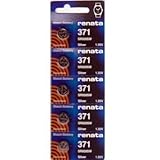  Renata #371 Silver Oxide Battery - 5 Pack by Renata