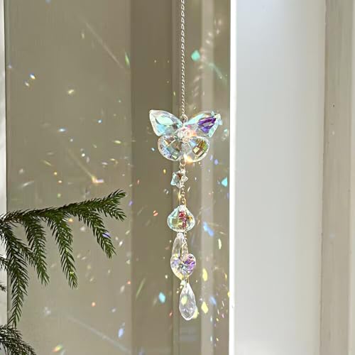 Butterfly Crystal Sun Catcher Window Hanging Decoration