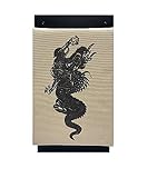 Lees Deluxe Pro Striking Pad Makiwara Dragon Design Large