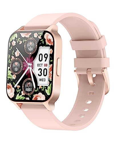 スマートウォッチ 2023 最新 1.7インチHD大画面 腕時計 歩数計 Smart Watch 7日間持続バッテリー 着信電話通知 スマホ探す DIY文字盤 IP68防水 アラーム タイマー ストップウォッチ 天気予報 睡眠モニター 24種類運動モード iPhone/Android対応 技適認証取得済 日本語説明書