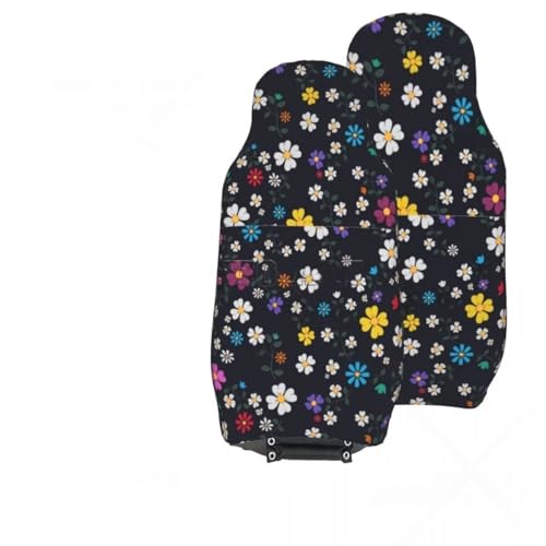 Housse de siege voiture impermeable en polyester fleurs tapis de protection auto - 3