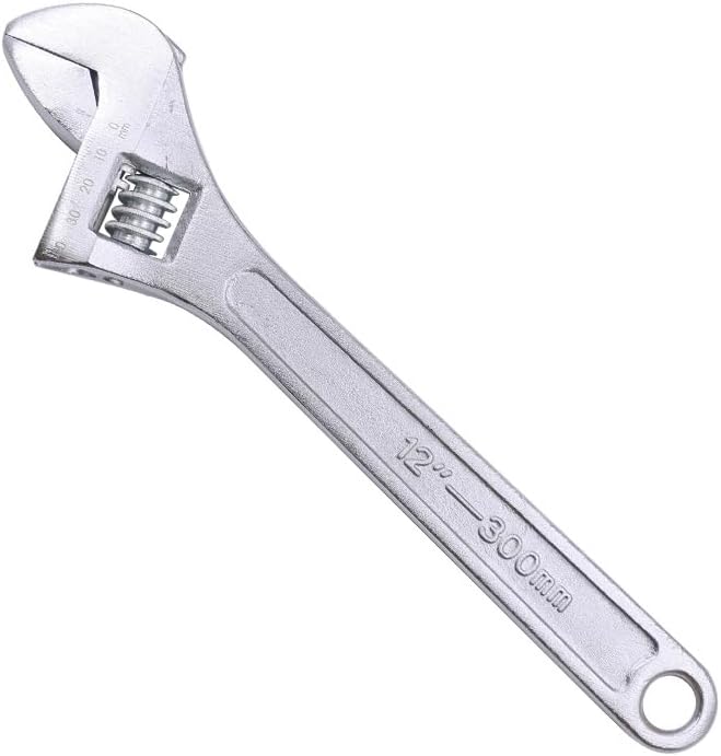 SagaSave 6 Sizes Optional Spanner Hand Wrench Repair Tool Adjustable Shock Universal Carbon Steel for Most Coil Over Shock Adjustments(White,300mm/11.8in)