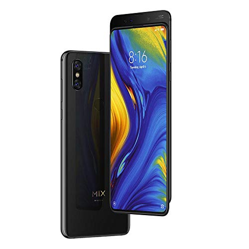 Xiaomi Mi Mix 3 - Smartphone de AMOLED de 6,39" (4G, Octa Core Qualcomm Snapdragon 845 2.8 GHz, 6GB RAM, 128 GB ROM, Cámara Dual de 12+12 MP, Android) Color Negro ónix [Versión española]