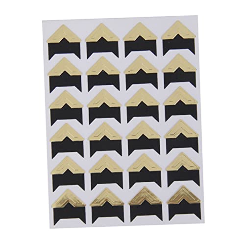 CORHAD Self-Adhesive Photo Album Corners Photo Sticker Single Corner Sticker Gold