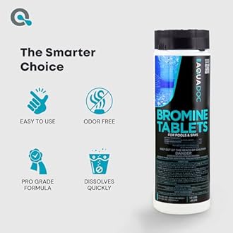 AquaDoc Bromine Tablets for Hot Tub & Spa - 1.5lbs Sanitizing Bromine Recommended for Hot Tubs
