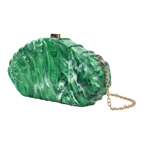 Sac de soirée moderne en acrylique vert de haute qualité au design géométrique unique
