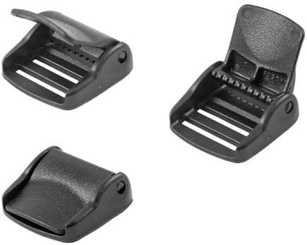 Zipperstop YKK 1" Inch YKK Cam Lock Lever Plastic Buckles - 10 Buckles Per Pack - Made In The United States