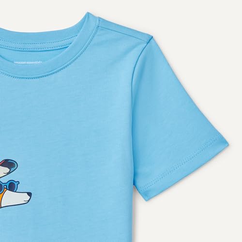 Image of Amazon Essentials Boys and Toddlers' Short Sleeve Tee Shirts, Cotton Jersey, Multipacks