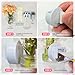 CusDusk 4 Pack Flowers Car Vent Clips, Cute Daisy Plants Vase Air Conditioning Outlet Clip with Fragrance Pads, Charm Scent Perfume Automotive Interior Decorations for Women