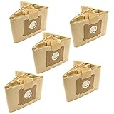vhbw 50x Staubsaugerbeutel kompatibel mit Tennant 3400, 3410, 802224, 802225, 1067460, V5 Staubsauger - Papier, 26cm x 20cm, Sandfarben