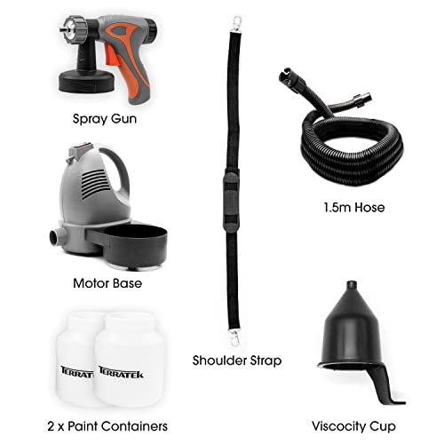Terratek 650W Electric Spray Gun 2 x Containers