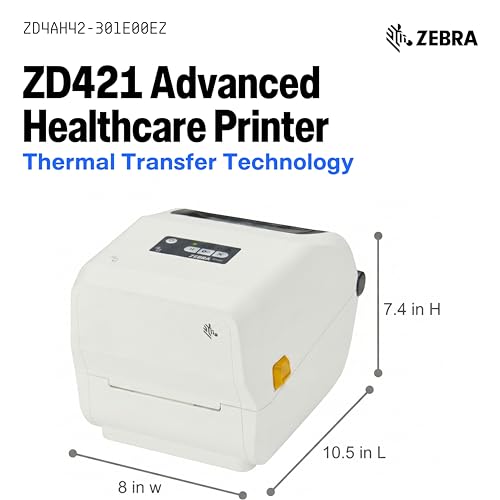 Image of Zebra ZD421-HC Thermal Transfer Label Printer | 4x6 | No Ink Required